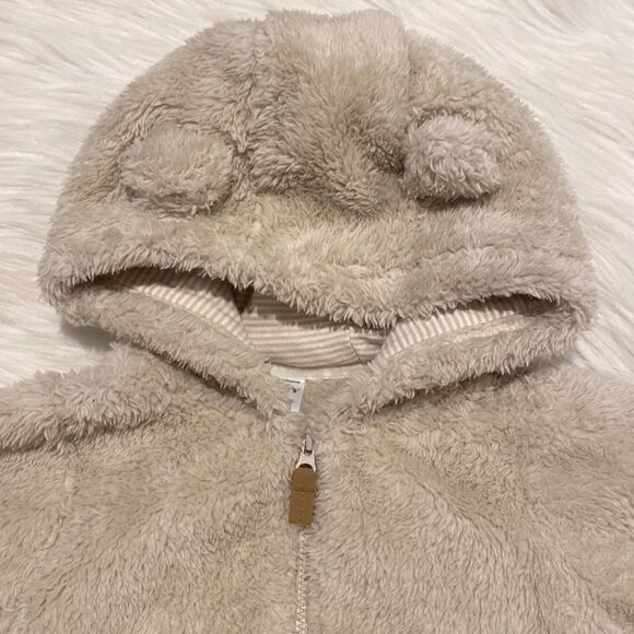 Carter's zip up sherpa hoodie size 18m - Picture 3 of 5